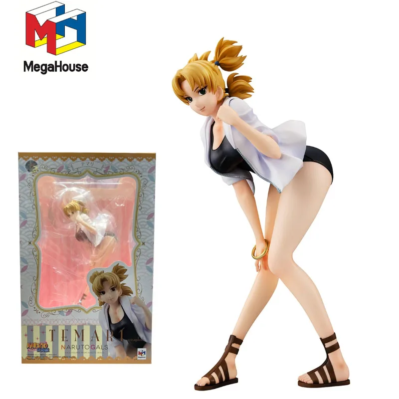 

Original Genuine Stock MegaHouse Temari NARUTO GALS NARUTO Shippuden Swimwear Ver PVC 19CM Anime Model Toys Collection Doll Gift