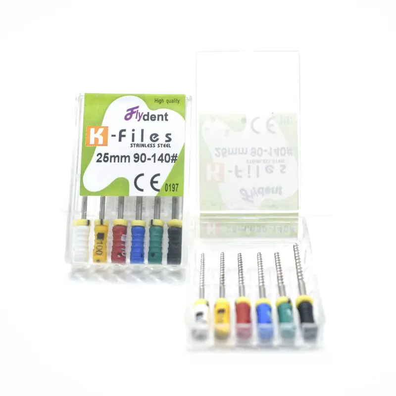 Стоматологический корневой канал большого размера чистящие K-файлы 90-140