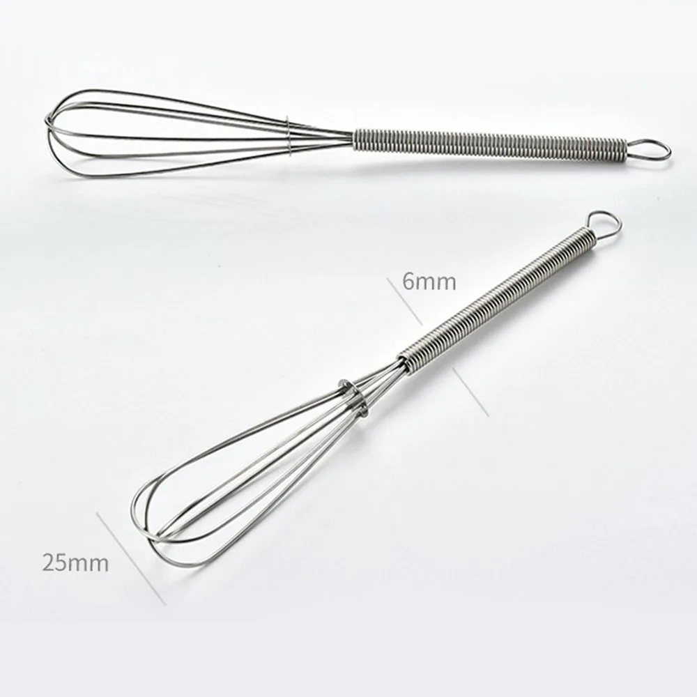 

Whip Whisks Set Stainless Steel Stir 180*25mm 2PCS Balloon Wire Beat Convenience Kitchen Mini Rustproof 2020 Hot