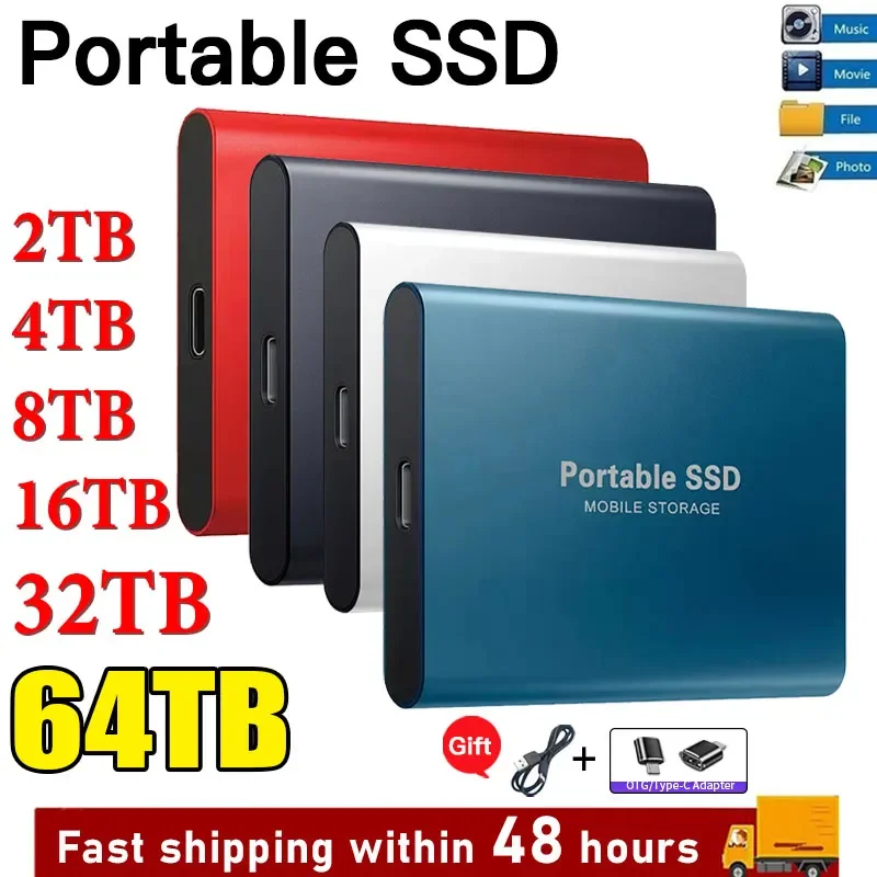 

Original SSD drive 1TB Usb Portable External Hard Drive 500GB External Hard Drive Drive Storage Device Hard Drive Laptop USB 3.1