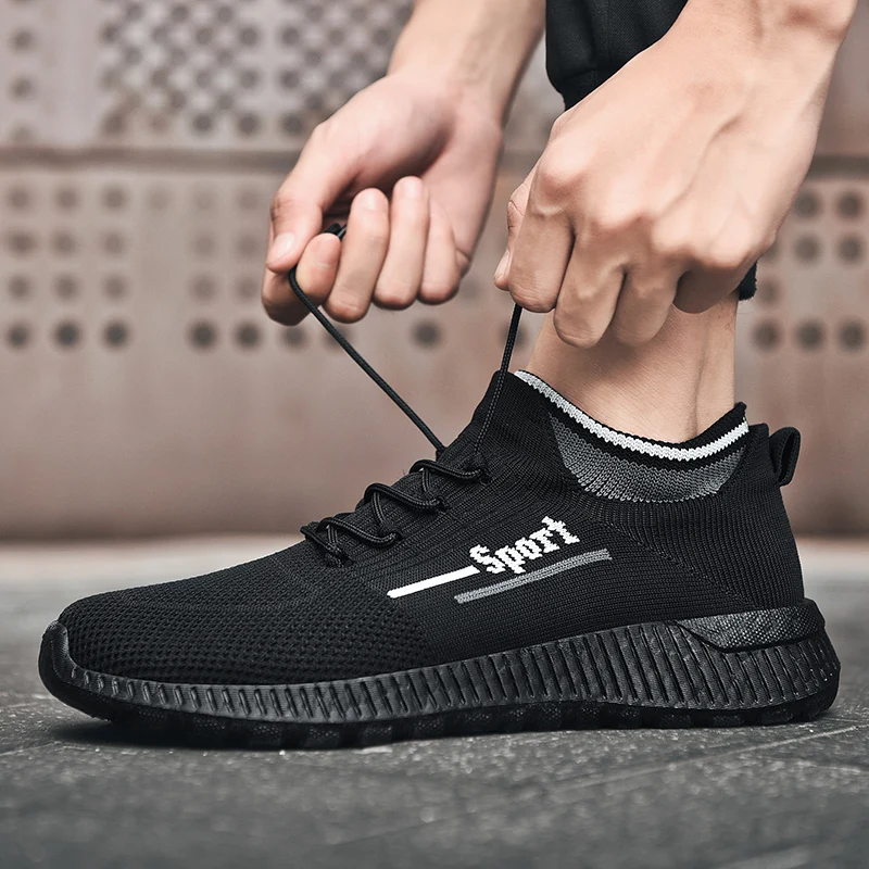 Couple Sneakers Shoes Breathable Casual Running Sports Men Shoes Lightweight Soft Sole Tenis Masculino Size 36-46