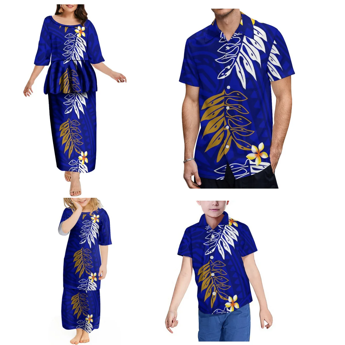 Женская одежда Pletasi на заказ самоанские полинезийские топы и длинные юбки