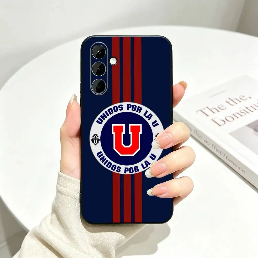 Фото Чехол для телефона C-Club U-Universidad de Chile для Samsung Galaxy A73, A72, A70, A53, A52, A51, мягкий силиконовый черный чехол №5