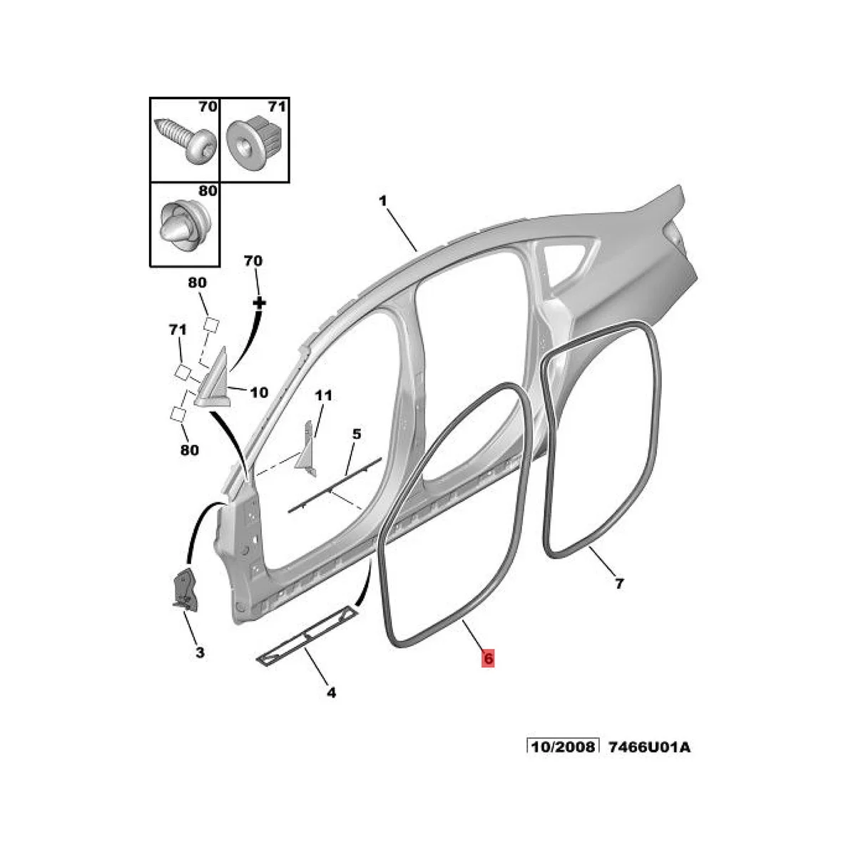 Герметичное уплотнение для задней двери водонепроницаемый с бархатным