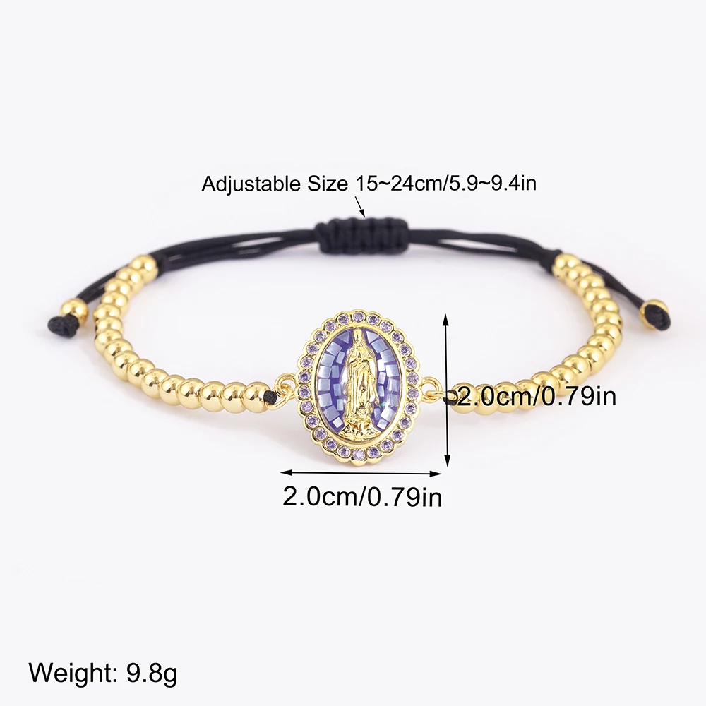 AIBEF натуральные ракушки дизайн овальной формы Девы Марии медные бусины 6 цветов