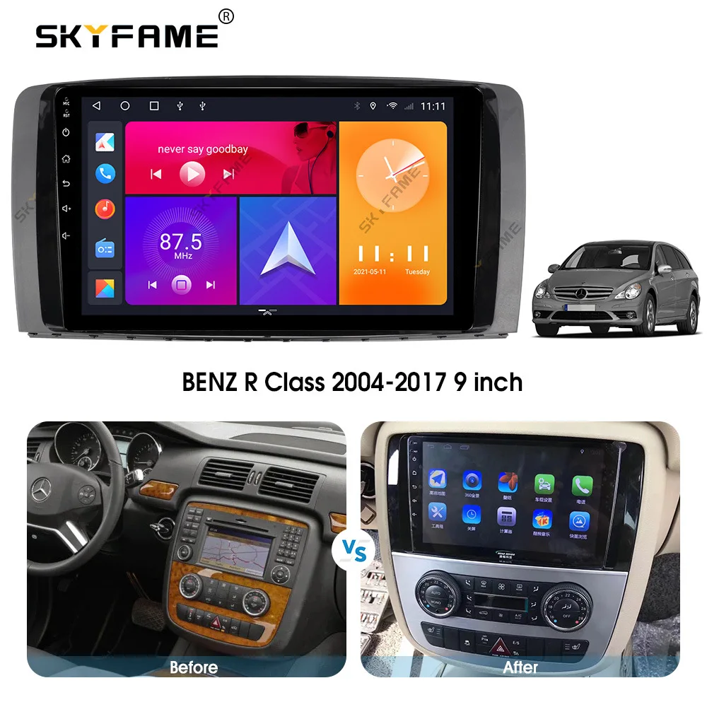 

Автомагнитола для Benz R Class R300/R350/R500 2004-2017, 2din, Android, мультимедийный плеер, система GPS-навигации, IPS экран, DSP, стерео