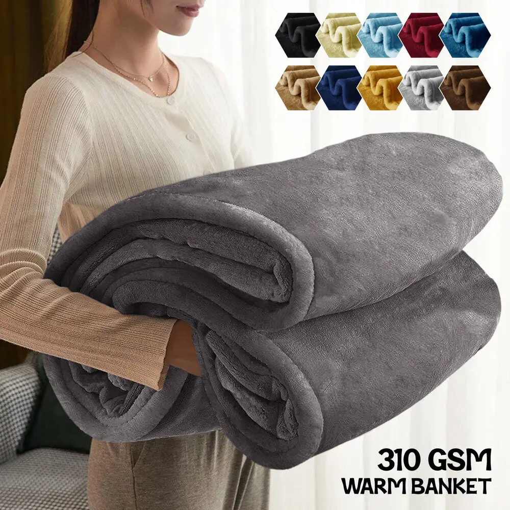 

Large Faux Fur Warm Fleece Throw Soft Sofa Bed Mink Blanket Luxury Bed Blanket Anti-Static Fuzzy Soft Blanket Microfiber