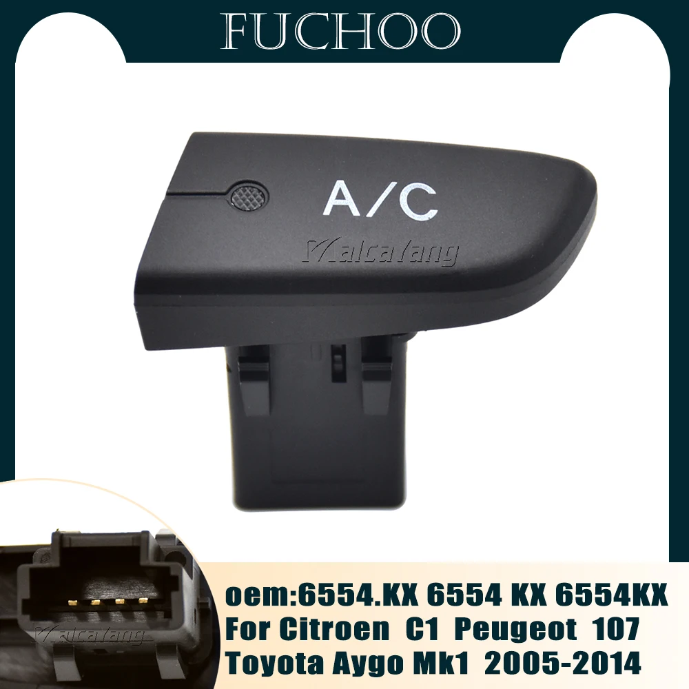 Unit Control Switch Push Button For Citroen C1 Peugeot 107 T
