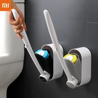 xiaomi disposable toilet brush without dead angle cleaning tools long handle cleaner brush bathroom accessories for toilet hot