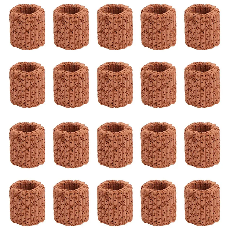 20Pcs Aquatic Water Plant Fixed Ring for Aquarium Landscape Ceramic Plant Pot Ring Tool Decorations Fish Tank Accessories