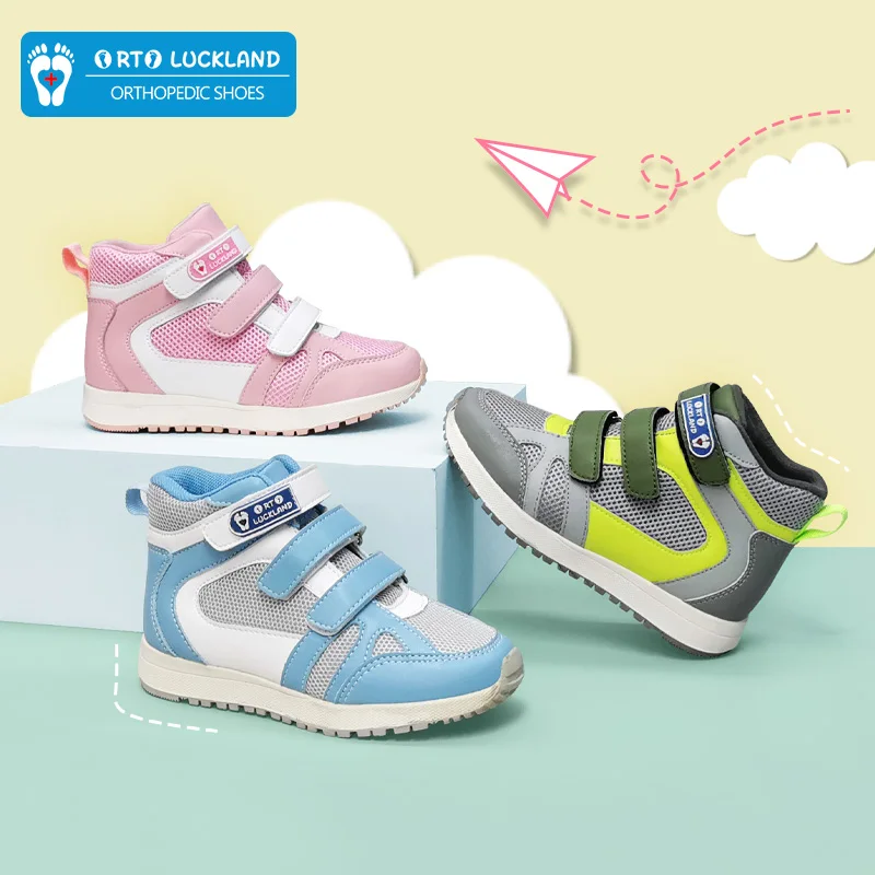 Kids Sneakers 2022 Boys Tennis Running Shoes Sport Orthopedic Footwear For Children Toddler Girls Leisure Casual Rubber Boots