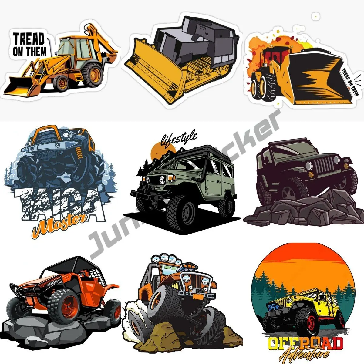 

Off Road Killdozer Sticker Motorcycle Car Bumper Window Stickers Fashion Fine Decal Vinyl Waterproof Decor on Bumper Rear Window