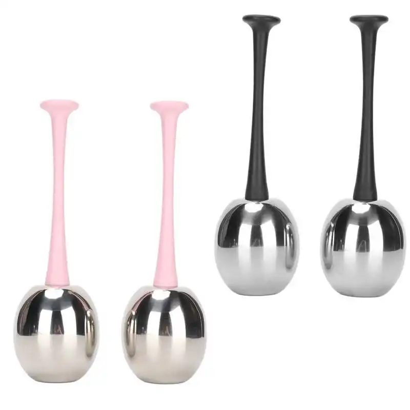 

Stainless Steel Ice Globes Facial Ice Globes Silver for Beauty Salon for Facial Skin Care