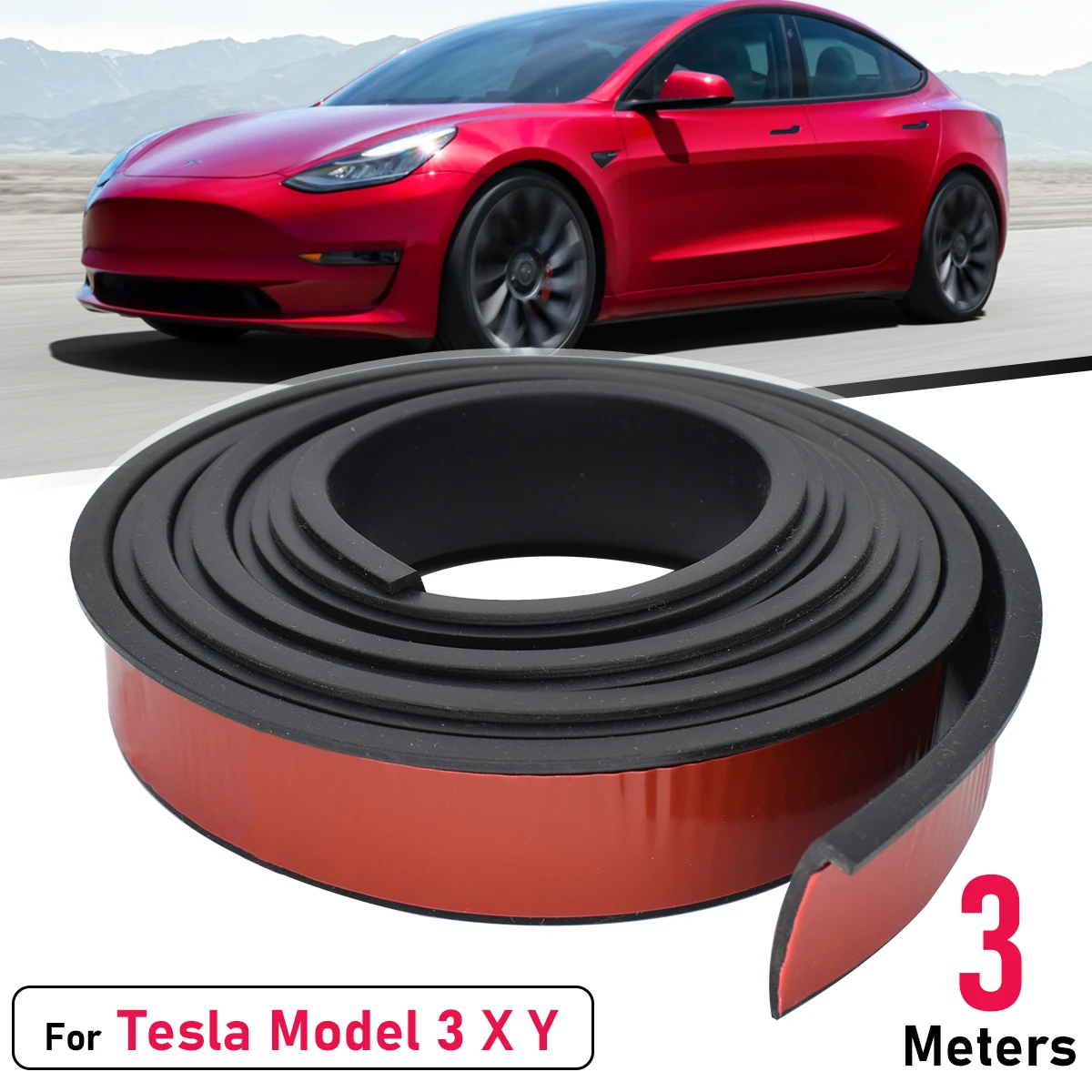 

Car Fender Flare Wheel Arch Wing Expander Eyebrow Protector Auto Mudguard Lip Body Cover Splash Guard For Tesla Model 3 S X Y