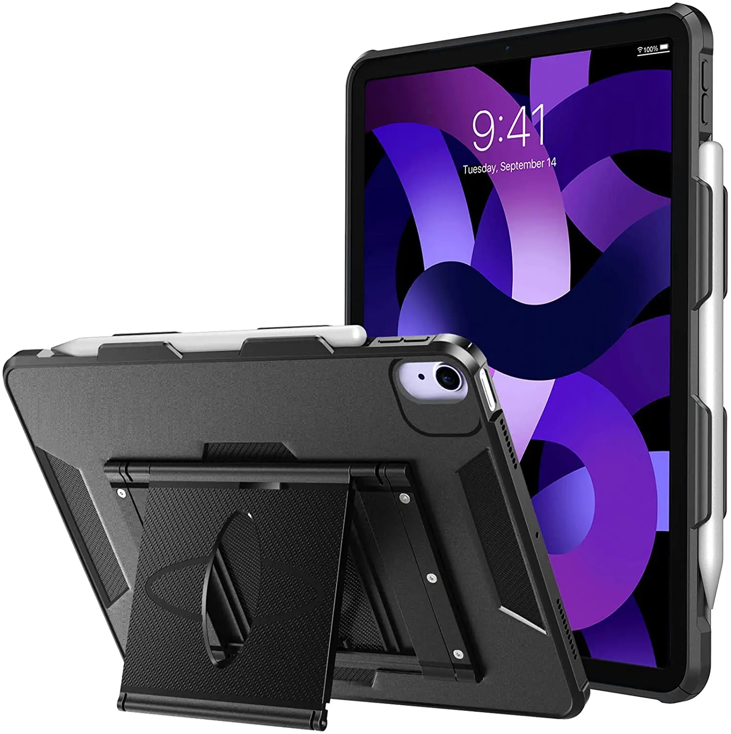 

Case for 10.9 inch iPad Air 5/4 Multi-Angle Viewing Stand Swivel Case For iPad Air 5th/4th Generation Shockproof Protective Case