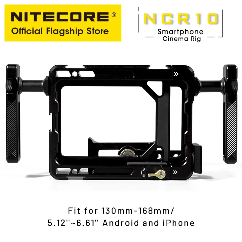 NITECORE NCR10 Smartphone Video Rig Video Recording Handheld Stabilizer Micro Films Live Streaming Short Videos Shooting, Tripod