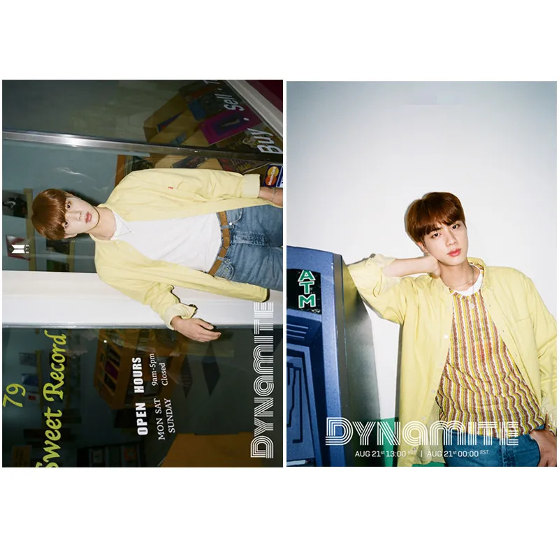 

2 шт./компл. Kpop Bangtan Boys постер динамита высокой четкости украшение для дома постер картина Поклонники подарок наклейка на обои
