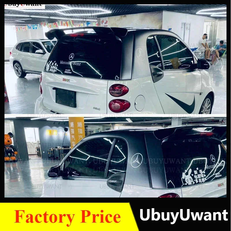 Спойлер из АБС-пластика для Mercedes Smart fortwo 453 451 задний спойлер на крышу автомобиля