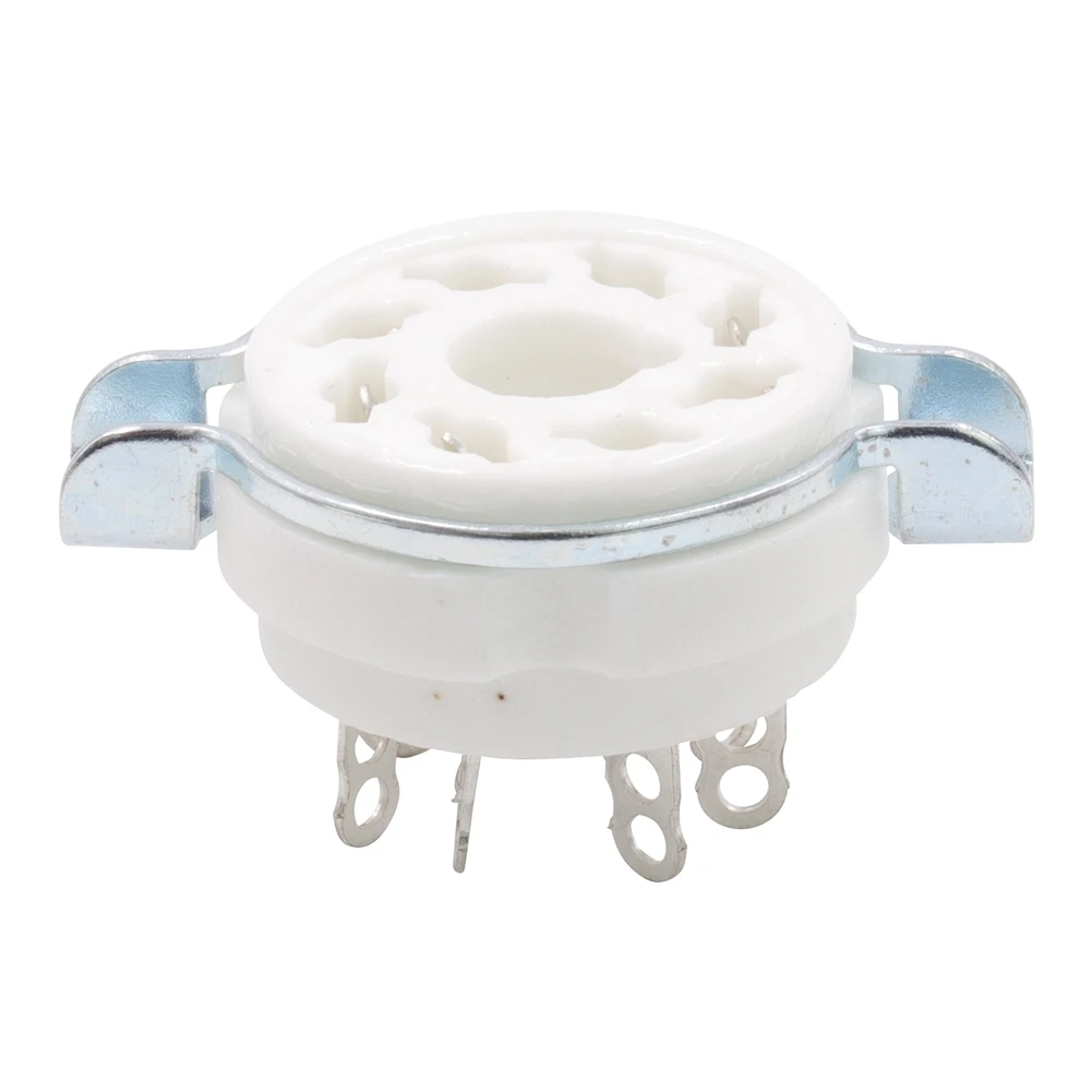 10 шт. 8-контактные восьмеричные керамические розетки K8A для крепления на шасси KT88