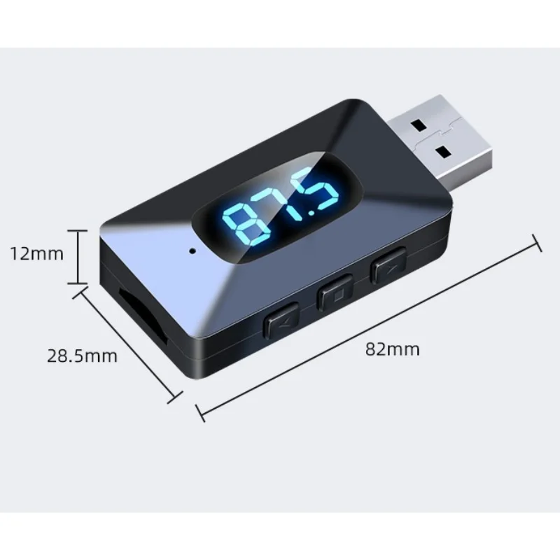 

Bluetooth 5,4 Автомобильный FM-передатчик Беспроводной аудиоадаптер для ноутбука Комплект динамиков Разъем 3,5 мм RCA AUX USB Стерео Аудио