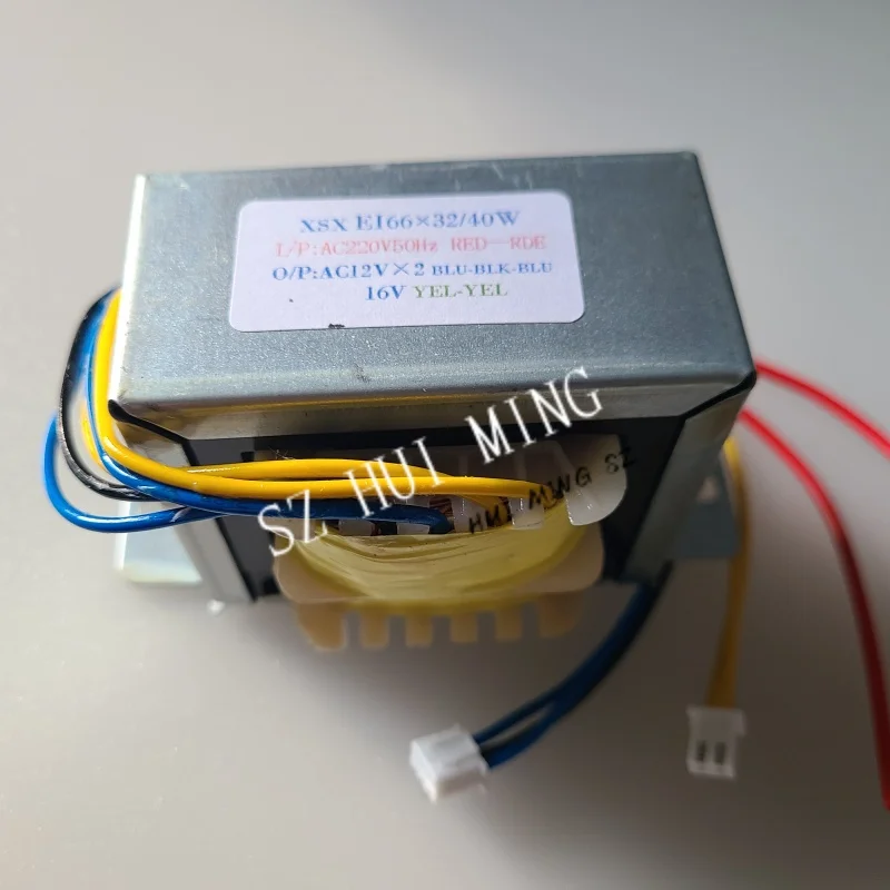 

Трансформатор EI от 220 В до 12 В-0-12 В, 1,5 А, 16 В, 0,4 А, 40 ВА EI66*32, мультимедийный усилитель динамика, трансформатор сабвуфера S-168B S-139