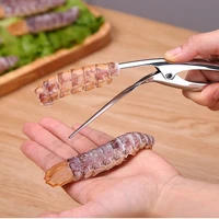 stainless steel shrimp thread knife peeler sheller lobster camarao pinzas para cocina utensilios novedosos kitchen ferramentas