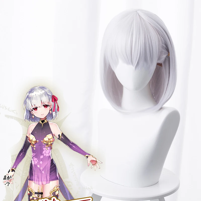 Парик для косплея из аниме Fate Grand Order термостойкий с золотыми волосами 35 см