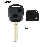 car key remote fob shell case for toyota portable car key case rubber button pad 2 button