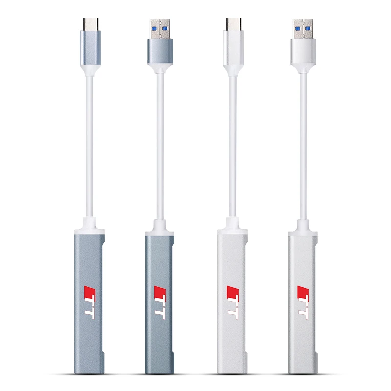 Адаптер для автомобильного концентратора 1 шт. USB 2 0 4 порта Type-C фоторазветвитель