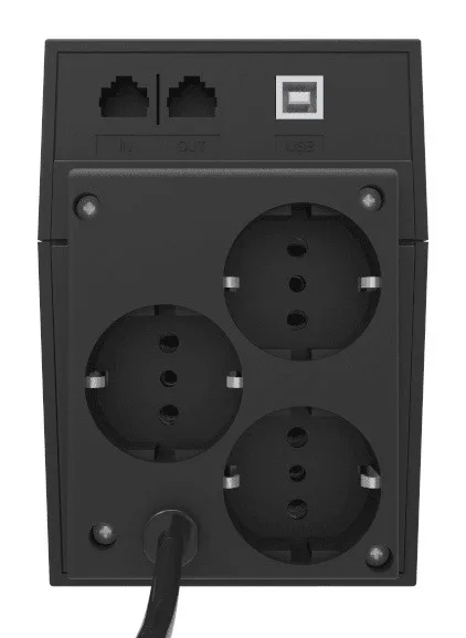 Источник бесперебойного питания Powercom Raptor Line-Interactive 600VA / 360W Tower Schuko USB | Uninterrupted Power