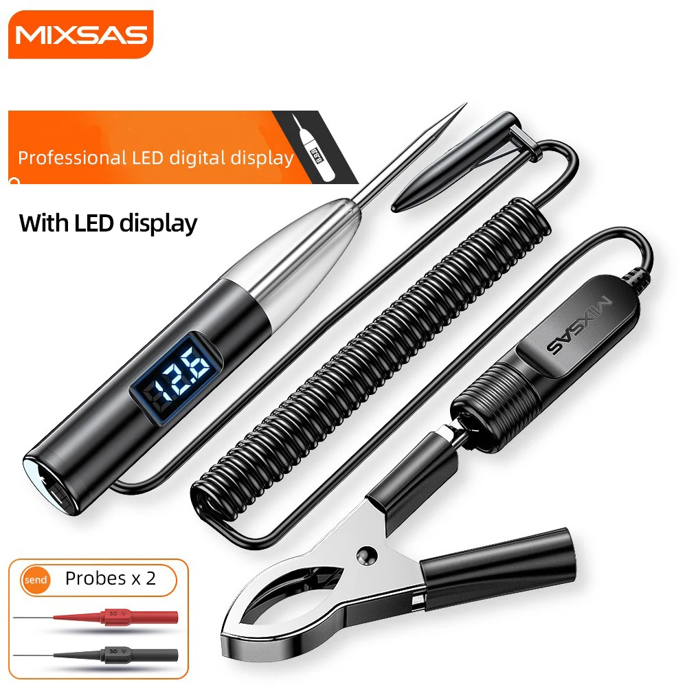 

Auto Truck Voltage Electrical Circuit Tester Pen 603 LED Digital Display Power Probe Car Repair картхолдер Diagnostic Tools