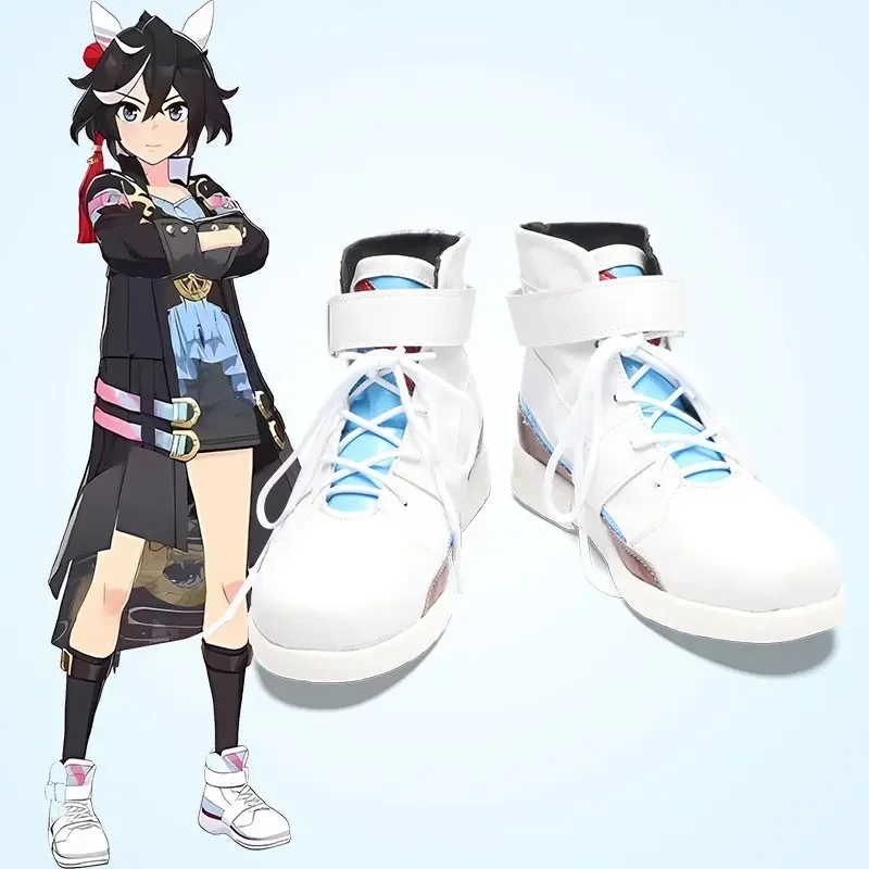 Фото A;3\v,7'd/Umamusume Pretty Derby Katsuragi Ace Косплейные ботинки для Хэллоуина, аксессуары для костюма, изготовление на заказ;4'v,6\h/ №2