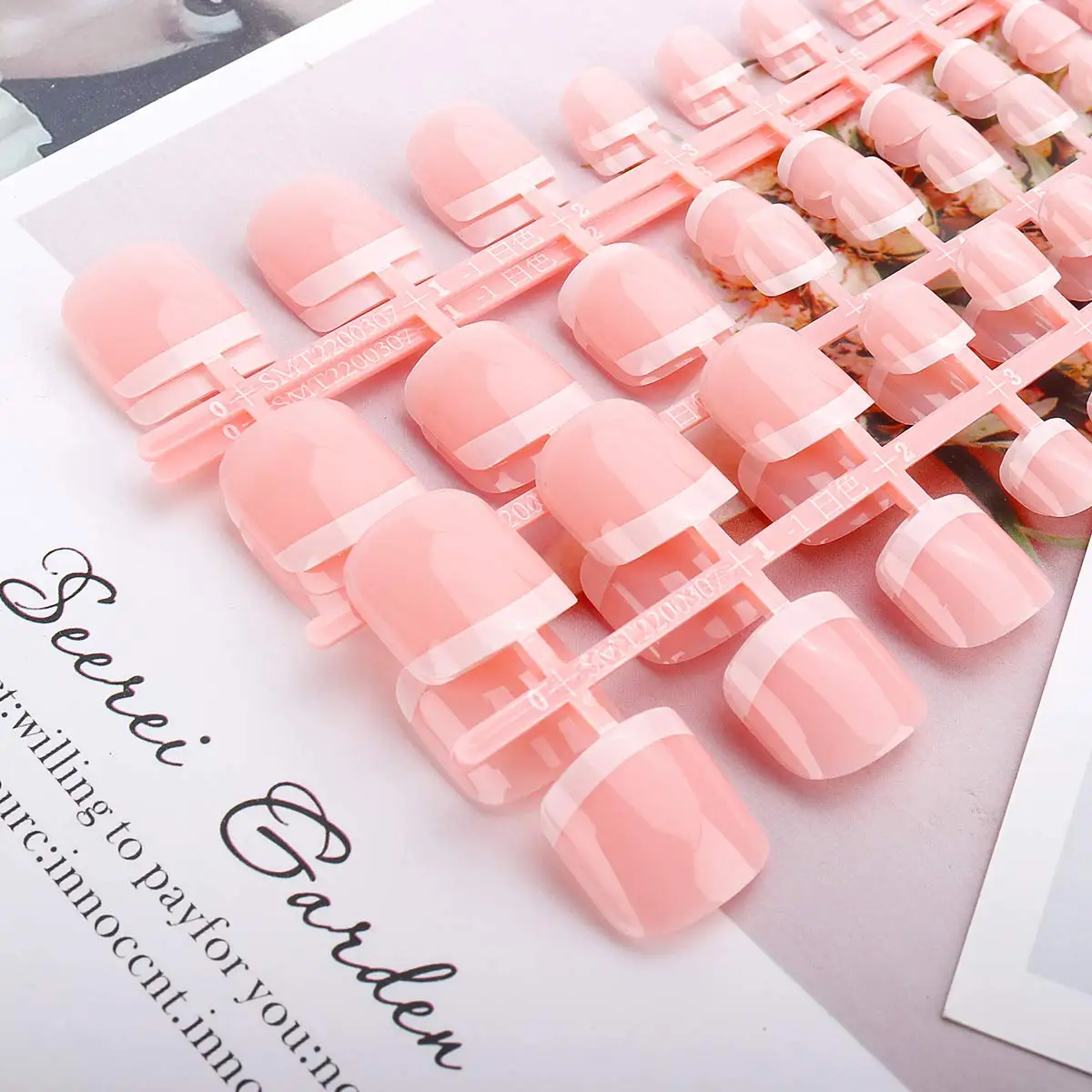 

120pcs Full Cover Fake Toenail Pink White Press on Toe Foot Nails Art Tips False Nail Manicure Tools Square Nail Tips Supplies