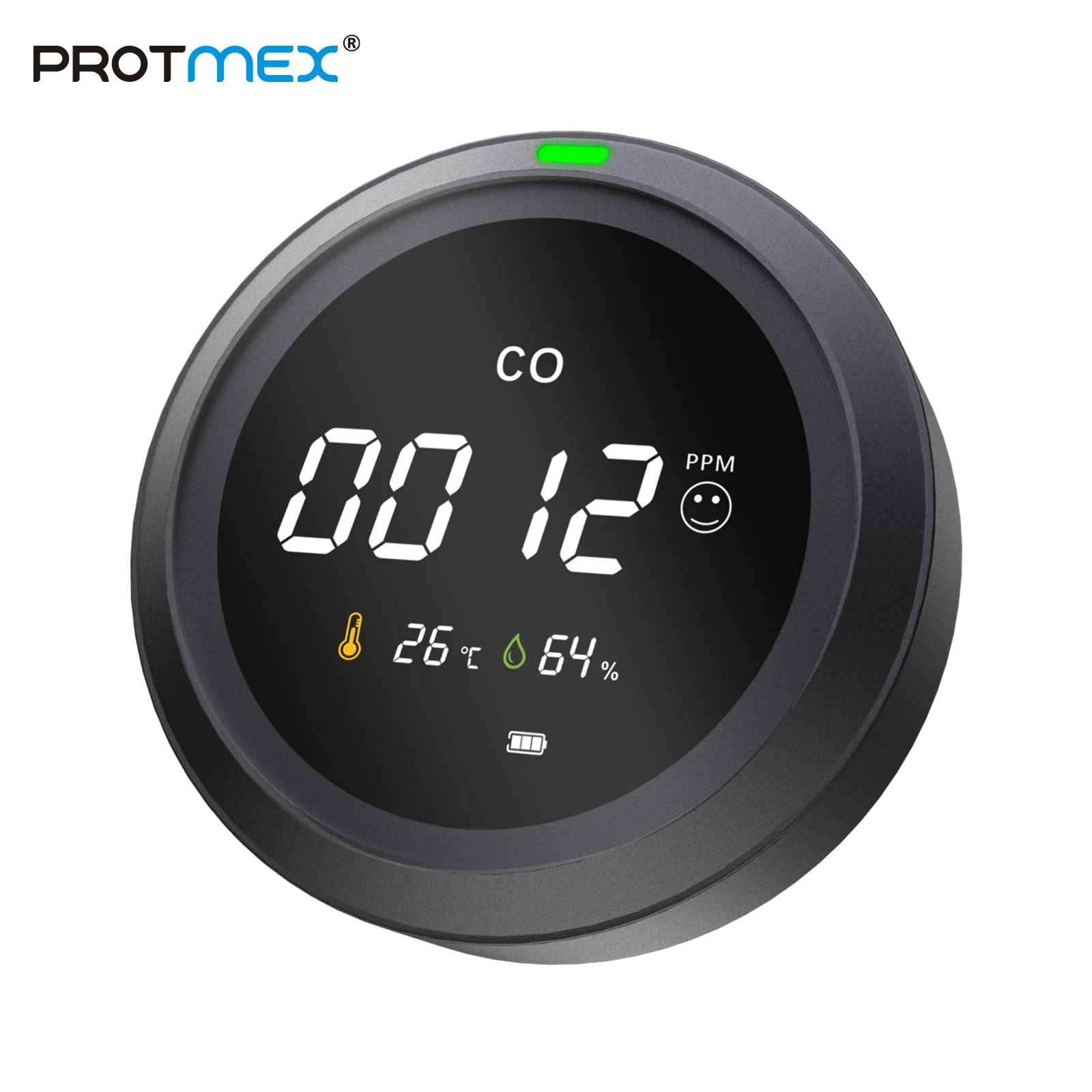 PROTMEX 2 in 1 CO Alarm Warning Detector pilot light Carbon Monoxide Coal Wood Smock Sensor for Home Industry Security PTH-12
