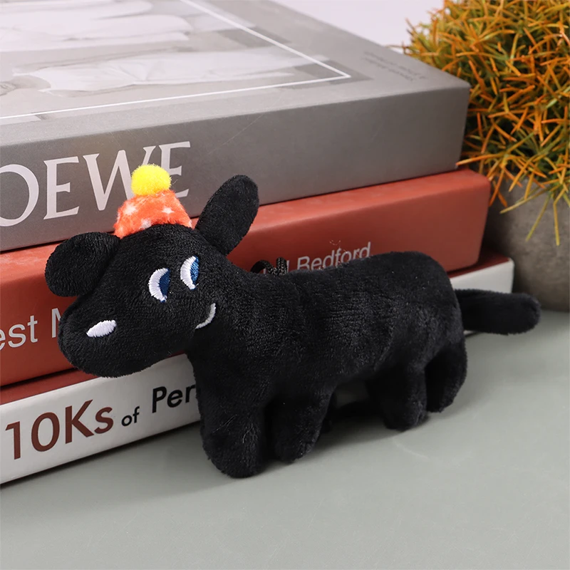 

Cartoon Plush Black Dog Keychain Cute Dolls Keyring Creative Puppy Backpack Pendant For Girl Birthday Gift