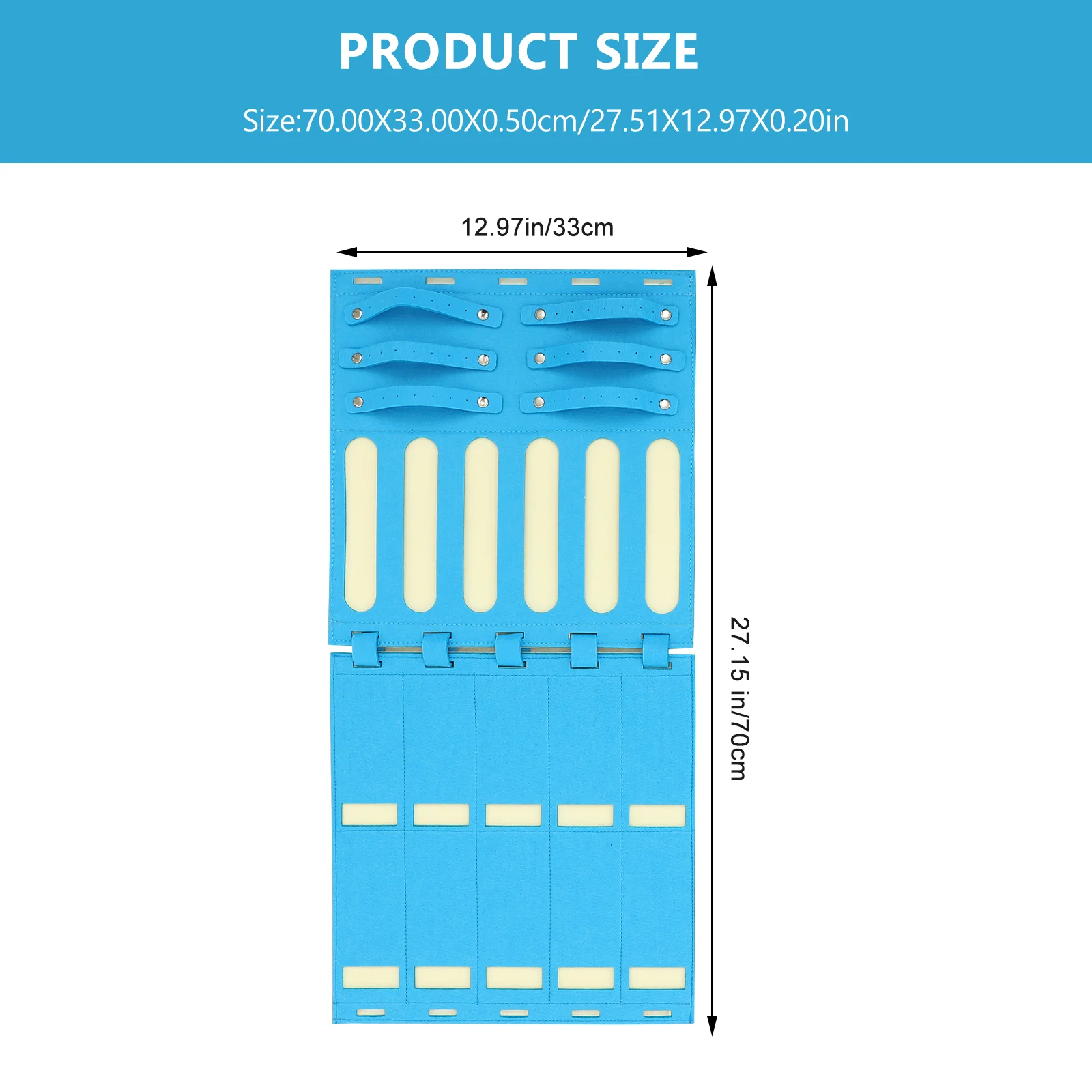 Organizer Jewelry Hanging Wall Earringstorage Necklace Felt Holder Sunglasses Hanger Mounted Door Hair Display Box Cabinet