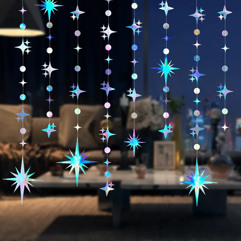 

Бумажная гирлянда со звездами MOONBIFFY