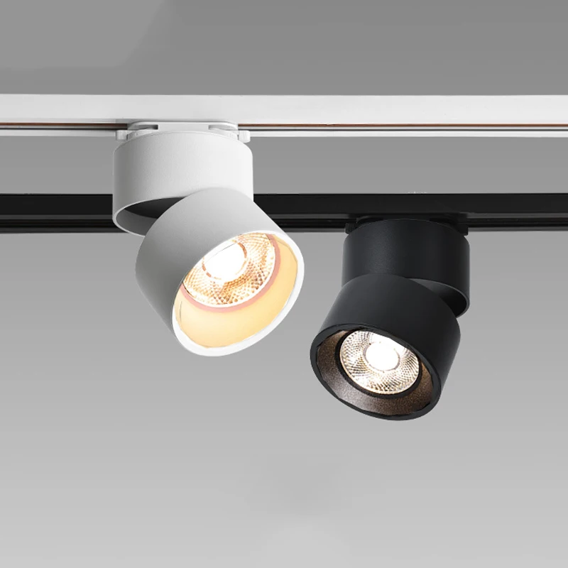

10W 20W 30W Adjustable Led Track Light Aluminum Home Rotating Rail Spotlight Cafe Resturant Clothes Store Window Rail Track Lamp