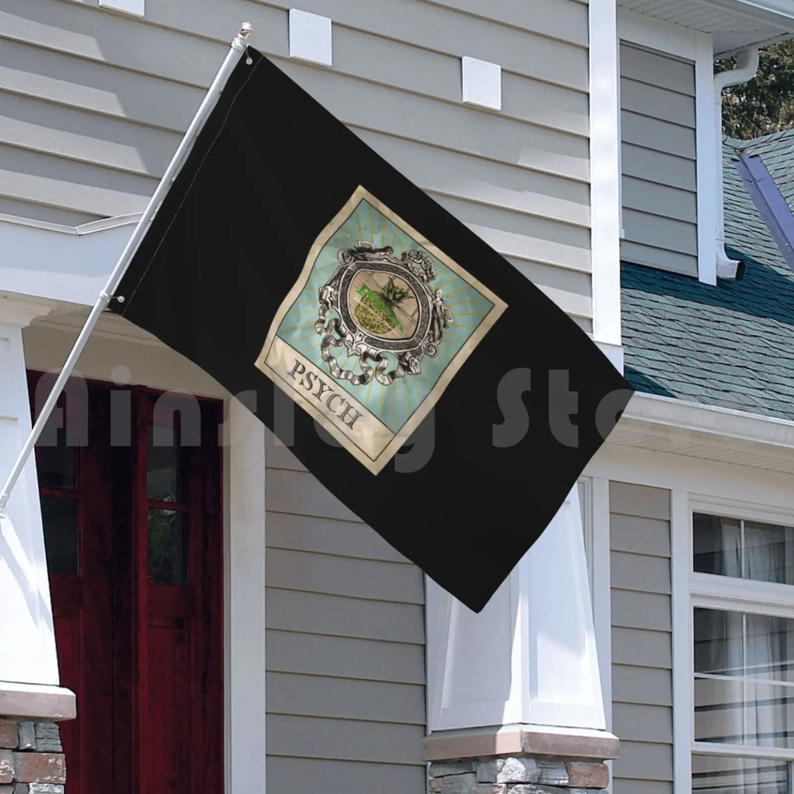 Карты для уличного декора Psych Tarot флаг автомобиля психон Шон Спенсер Бёртон Гесер