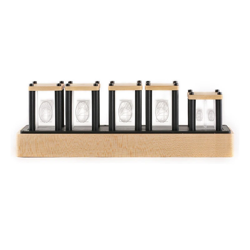 

Assembled Pseudo Glow Tube Nixie Clock RGB Kit LED Desktop Creative Decoration Digital Night Light Bar Atmosphere