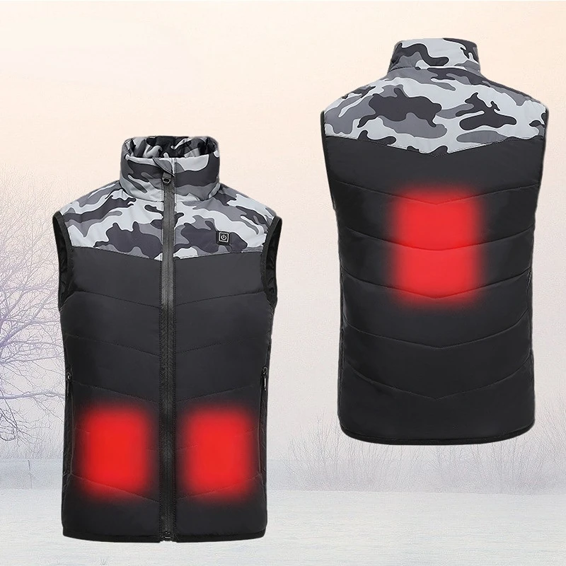 Children's Heating Vest Intelligent USB Charging Heating Undershirt Autum Winter Men Women Heating Cotton Clothing Fashion Warm