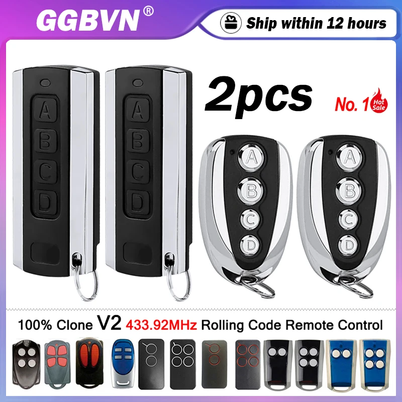 Фото Клонирование V2 PHOX PHOX2 PHOX4 PHOENIX2 PHOENIX HANDY TXC4 TRC4 TSC4 433 МГц Дубликатор пультов дистанционного управления для гаражных ворот/ворот №1