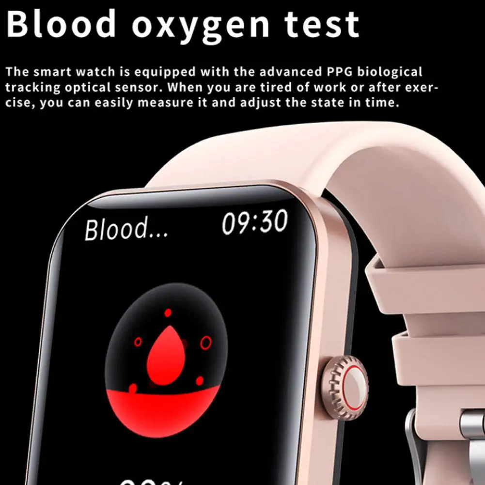 Смарт-часы F57L для мужчин 24 часа мониторинг сердечного ритма и сна 50 + спортивных