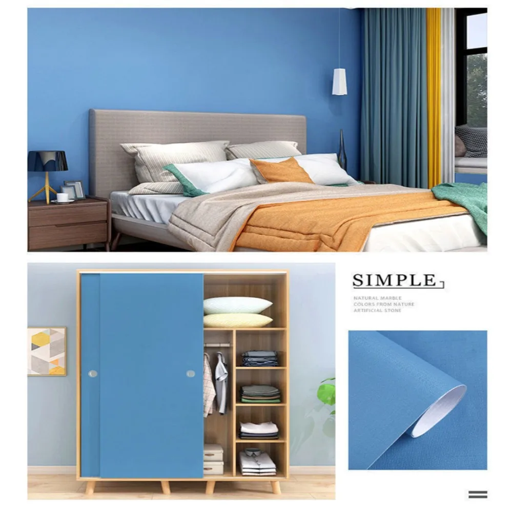 Водонепроницаемая матовая самоклеящаяся настенная бумага 2 м/3 м/5 м съемная