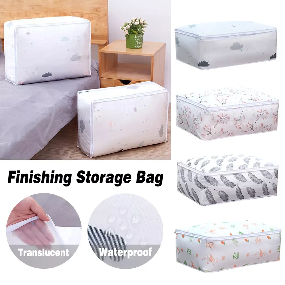 

2022 Folding Quilt Storage Bag Clothing Bedding Blanket Closet Organizer Box Pouches Finishing Cabinet Wardrobe Container