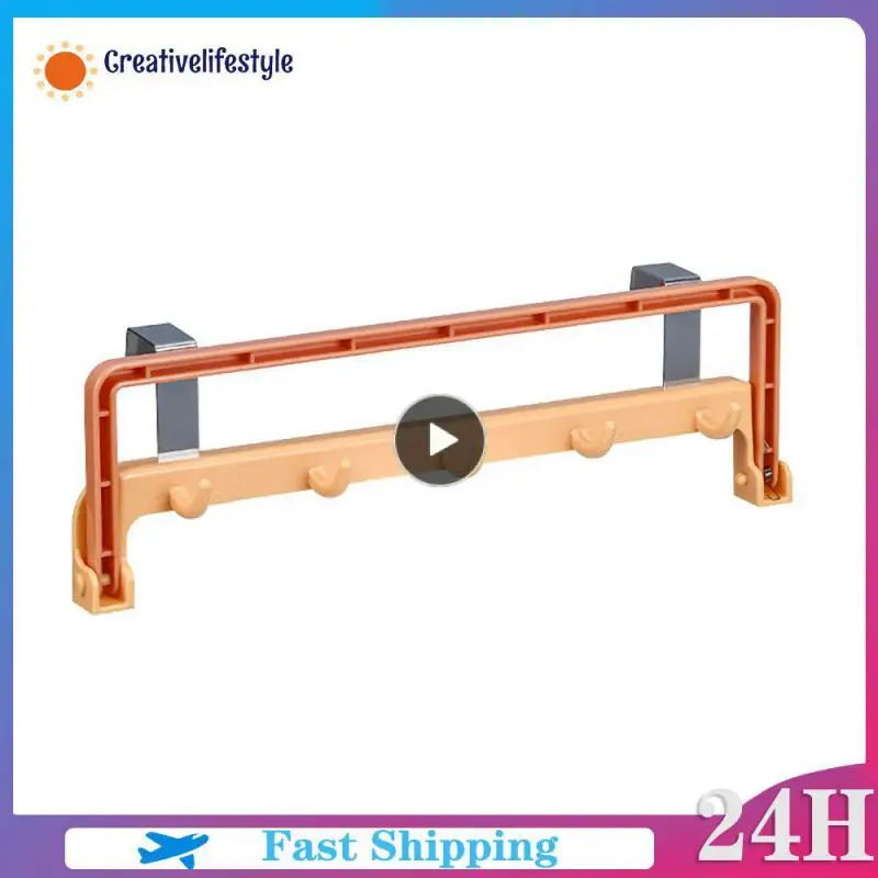 

One Multi-purpose Aircraft Kitchen Door Back Hook Convenient Storage Modern Style Cabinet Door Hanger Thick And Durable Foldable