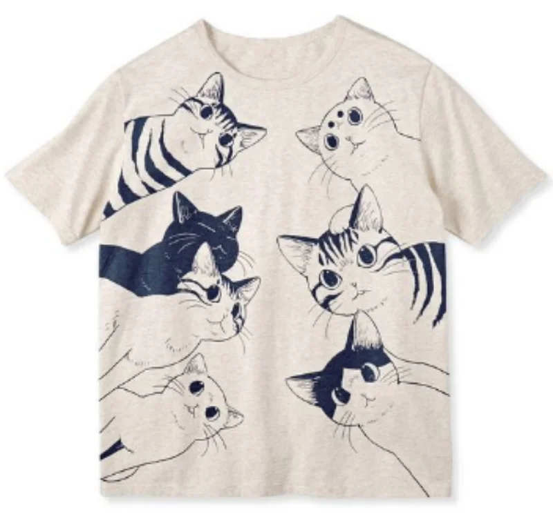 Cut Black Cat Animal Print T-shirt Women Clothes 2022 Funny Sheet Music Cat  Music Note Kitten T Shirt Femme Solid Tshirt Female - T-shirts - AliExpress
