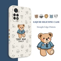 fashion bear phone case for xiaomi redmi note 11 11s 11t 11e 10 10t 10s 9t 9 8 7 pro max redmi 10 10c 9 9a 9c 9t 4g 5g cover