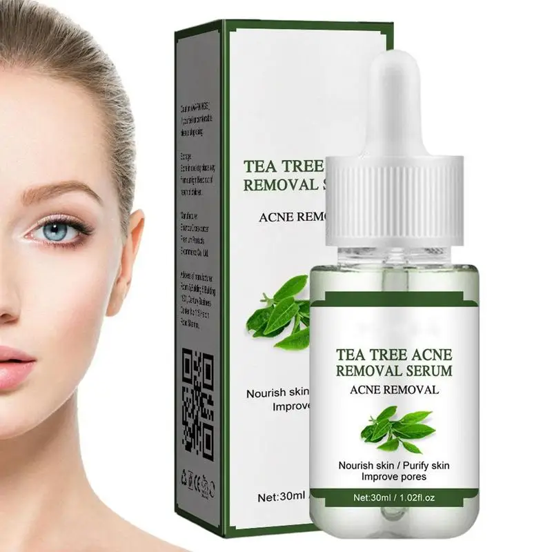 

Pore Shrinking Essence Tea Tree Skin Pimple Repair Moisturizer For Face 30ml Face Essence Hydrating Serums For Pimples Products