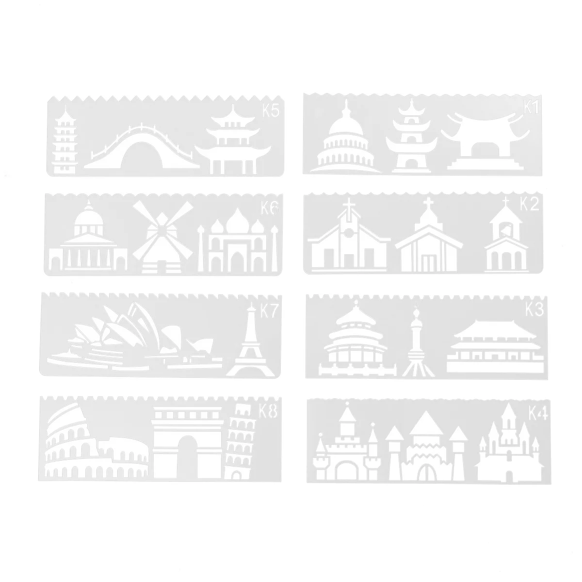 6 компл./48 полые трафареты для рисования шаблон шаблоны детей